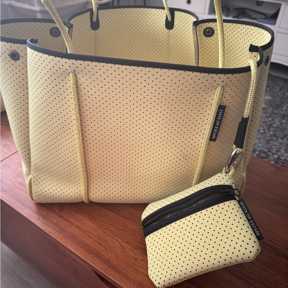 ‘State of Escape’ Limited Edition Neon Yellow/Green Neoprene Tote Bag